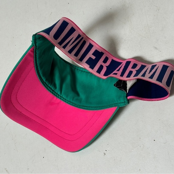 Under Armour Women’s Green Teal Pink Athletic Tennis Workout Visor - Picture 4 of 6